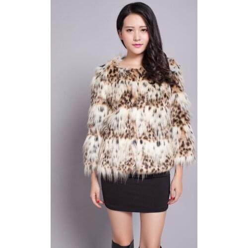 New autumn winter without collar fashion imitation raccoon hair hair short hair coat women winter coat women fur coat