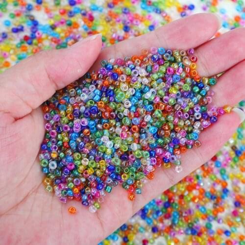 150/500/1000pcs Mix Color Glass Beads 2mm/3mm/4mm Czech Round Spacer Glass Bugle Seed beads For Craft Jewelry Garment Accessory