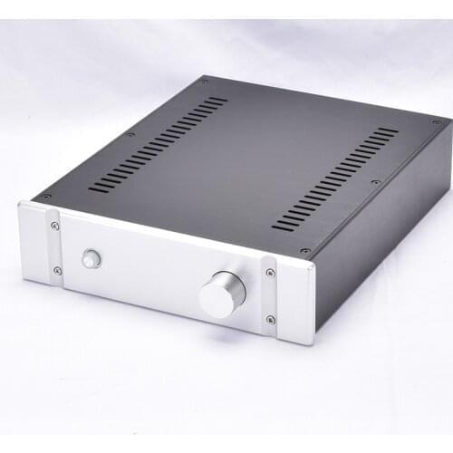 260*70*311MM DIY Box 2607B All Aluminum Amplifier Chassis Case Preamplifier Chassis Amp Enclosure Housing with Louvers