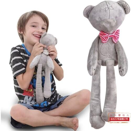 42cm Baby plush bear sleeping comfort doll plush toys Smooth Obedient bear Sleep Calm Doll baby sleeping doll Christmas gifts