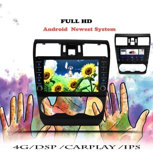 Car Radio For Subaru WRX 2012 2013 2014 2015 2016 2017 - 2021 Android 10 DSP Multimedia Player Navigation GPS DVD Tape Recorder