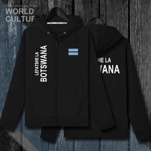 Botswana Batswana BWA mens zipper fleeces hoodies winter jerseys men jackets and coats clothes nation country sweatshirt 2018