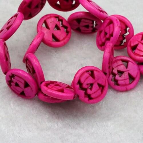 Turkey stone pumpkin head shape 13x15mm loose beads 15" 2pc/lot DIY five colors to choose from fit women jewelry making