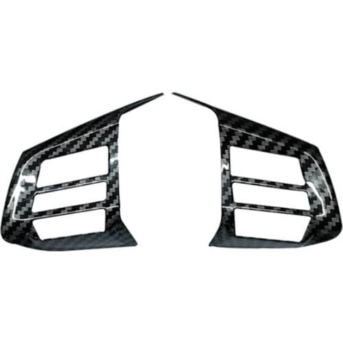 For Subaru Forester 2013-2015 Car Carbon Fiber Grain Steering Wheel Button Frame Decoration Cover Trim Accessories