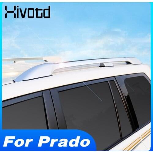 Hivotd Roof Rack Luggage Carrier Rails Bar Exterior Accessories Car Modification Parts For Land Cruiser Prado 150 2018 2019 2020