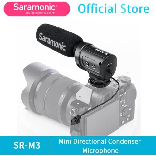 Saramonic SR-M3 Lightweight Directional Condenser Microphone for using on DSLR cameras / camcorders