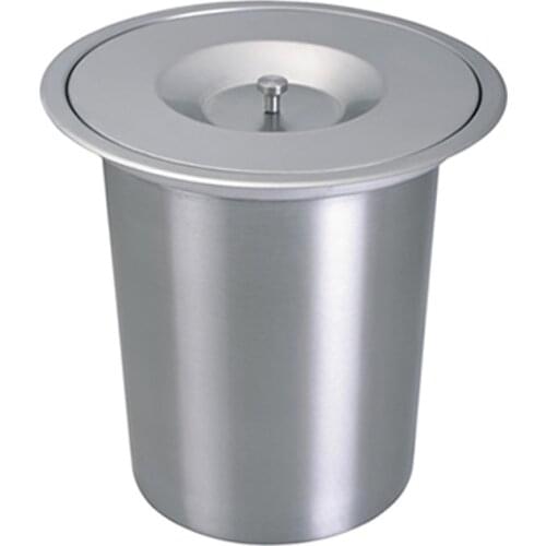 8L Tainless Steel Trash Can Flush Recessed Built-in Dustbin Trash Bin Eco-Friendly Invisible Bin For Kitchen Bar Rubbish Bins