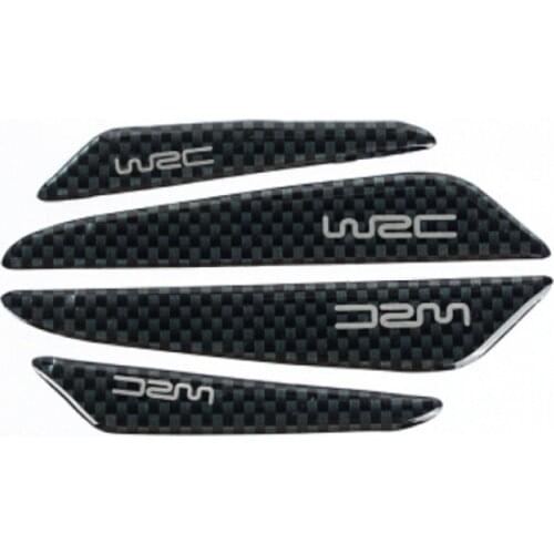 Car door scuff sticker WRC For Mitsubishi Asx Lancer 10 9 Outlander EX Pajero Sport Eclipse Carisma Galant Grandis Colt