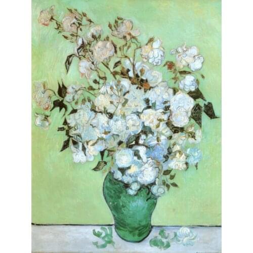 Landscapes art A Vase of Roses, c. by Vincent Van Gogh oil paintings canvas High quality hand-painted