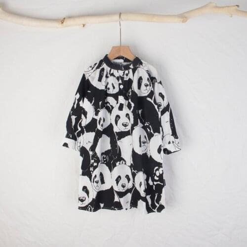 Melario Panda Print Girls Dress New Summer Brand Girls Dress Casual Kids Princess Dress Party Dress Children Clothing for 3 7Y