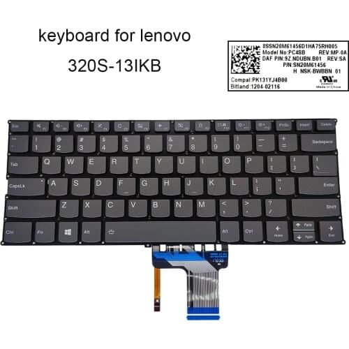 US laptops keyboard backlight for lenovo ideapad 320S 13IKB 720S 14IKB keyboards English original PC4SB SN20M61456 SN20N88440