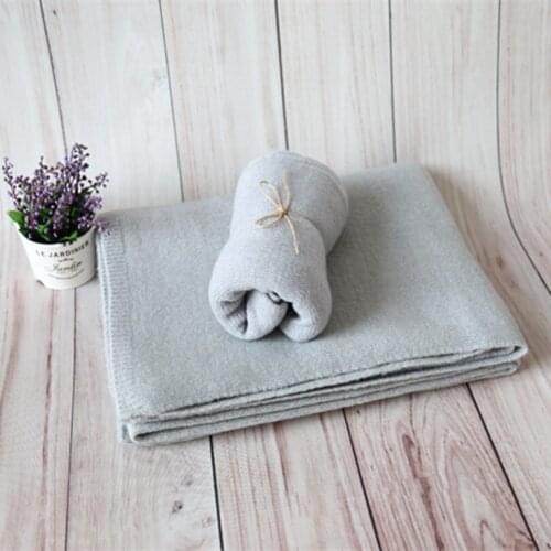 Grey Chunky Posing Backdrop and Wrap Set Fabirc Stretch Wrap Baby Swaddle Cocoon Baby Background Beanbag Cover Blanket Props