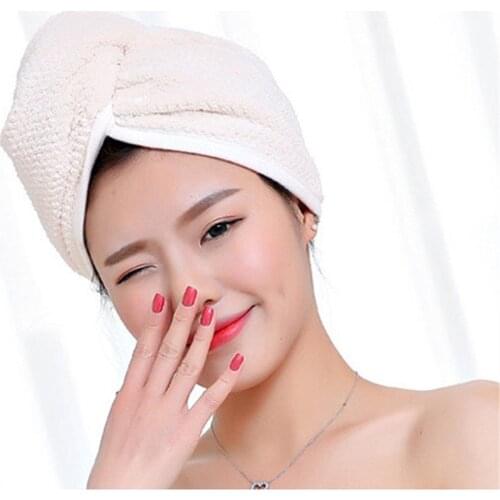 Shower Cap Magic Microfiber Hair Quick Drying Dryer Towel Bath Wrap Cap Quick Hat Turban Dry Shower Cap Hair Bonnet