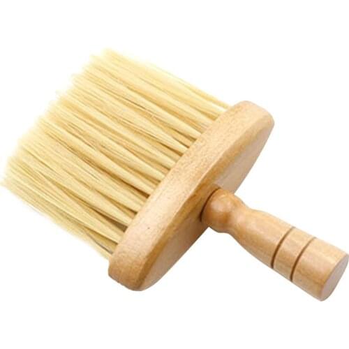 Wood Handle Hair Brush Barber Cleaning Brush Home And Salon Professional Soft Brush Head Hair Styling Tools