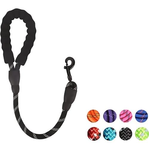 Strong Short Dog Leash Training Reflective No Tangle Comfortable Guide Dog Pet Leash Leads Rope Easy Control собака-поводырь