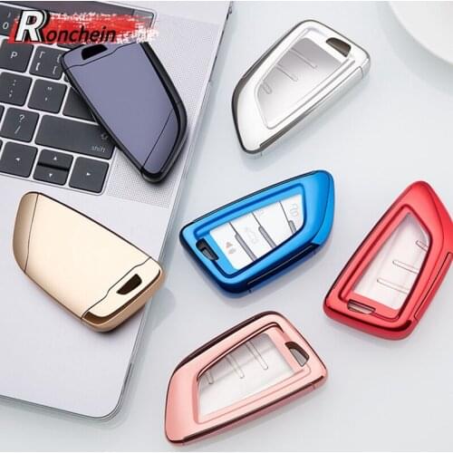 TPU Car Key Protection Shell Key Case Cover for BMW New G30 G12 3 5 7 8 Series X3 X4 X5 X7 G05 G07 Soft Shell Auto Accessories