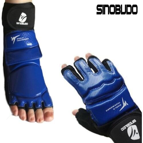 High-Quality Taekwondo WT Hand Gloves Foot Socks Protector Guard Karate Boxing Ankle Palm Protector Equipment Ochraniacz dłoni