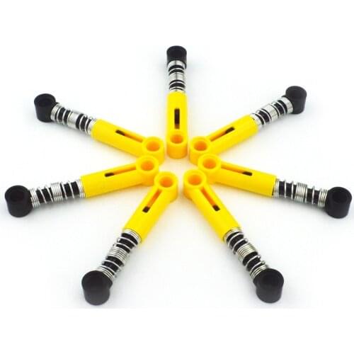 Technic Self-Locking Bricks Shock Absorber 6.5L (soft Spring) Building Blocks compatible with Lego NOC6027566-Y MOC Accessories