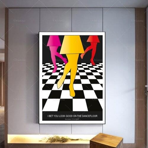 I Bet You Look Good On The Dancefloor Poster - Band Poster - Music Wall Art Home Minimalism Bedroom Decoration Canvas Gift