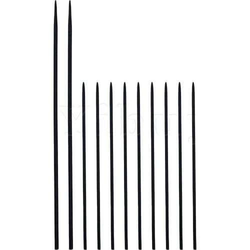 Yibuy Black Stainless Steel 0.8/0.6mm Diameter Clarinet Needle Spring DIY Repair Accessory Maintanence Tool Pack of 11