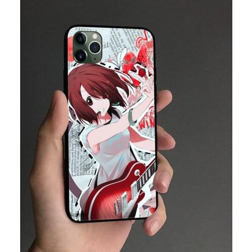 Yui Hirasawa K-ON! anime Phone case cover shell For iPhone 6s 7 8 Plus X XR XS 11 Pro Max Samsung S Note 8 9 10 20 Plus ultra