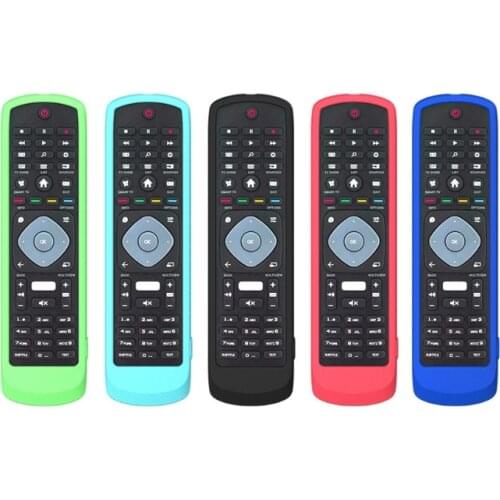 Protective Silicone TV Remote Control Protector Case Cover for PHILIPS TV with NETFLIX HOF16H303GPD24 Remote
