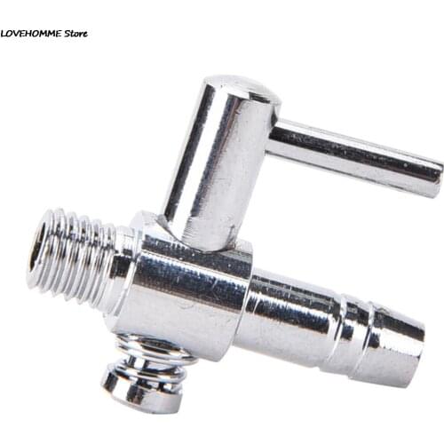 ZLinKJ 1PCS Hot Selling Stainless Steel Valves Thread Aquarium Air Flow Distributor Lever Control Valve Hot