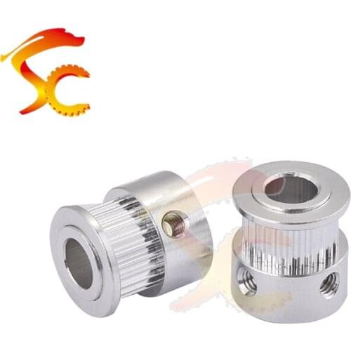 2pcs/lot GT2 24 teeth Timing Pulley Bore 8mm for width 6mm belt 2GT 24teeth Alumium for 3D printer