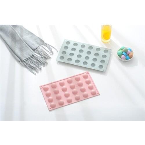 1PC 24 Silicone Mold for Soap Silicone Chocolate Molds Round Cake Baking Bakeware Tool Handmade Soap Mould Pastry Moulds OK 1018