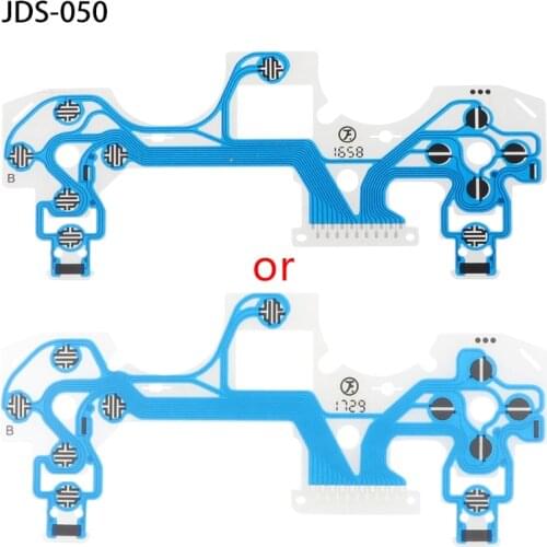 10PCS For PS4 030 040 050 Blue Controller Conductive Film Keypad Flex Cable Buttons Ribbon Circuit Board