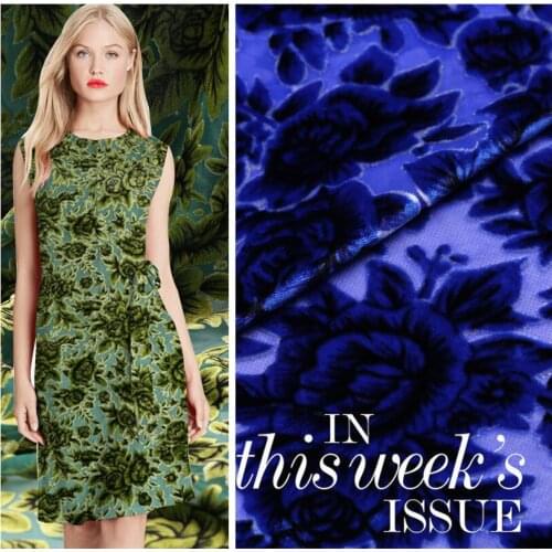 100% silk burnt-out velvet fabric upscale perspective silk fabric for dress clothing silk velvet fabric wholesale silk cloth