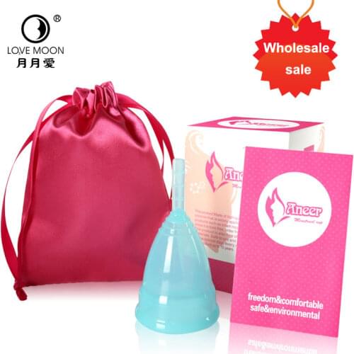 200 Pcs Wholesale Menstrual Cup Feminine Copo Menstrual Silicone Softcup Copa Medical Silicone Menstrual Cup Soft