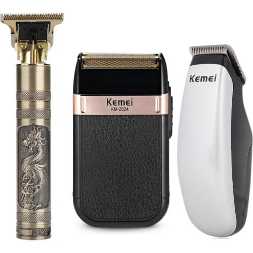 Newest Barber Hair Clipper Rechargeable Electric T-Outliner Finish Cutting Machine Beard Trimmer Shaver Cordless Corded