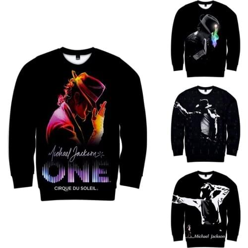 3d Hoodies Pullover Michael Jackson Dance Print Fashion Men Women Capless Sweatshirts Casual Long Sleeve Harajuku 3D Hoodie Tops