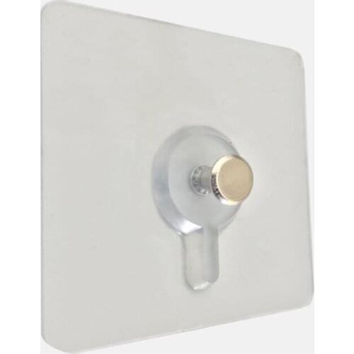 4Pcs Strong Suction Cup Wall Hooks Decorative Painting Photo Frame Hanging Bathroom Wall Nail Free Self-adhesive Photo Key Hook