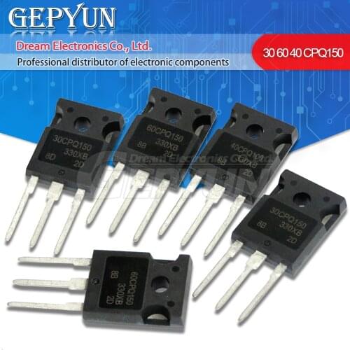 5pcs 60CPQ150 TO-247 60CQP150 60CPQ150PBF TO247 60CPQ150 60CPQ150PBF 30CPQ150 30CPQ150PBF Schottky rectifier diode 150V 60A