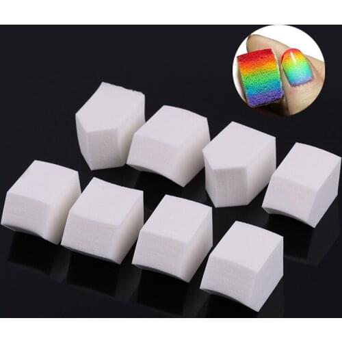 5Pcs/Set Portable Soft Triangle Nail Art Polish Gel Gradient Color Stamping Stamp Painting Sponge Image Transfer Manicure Tool
