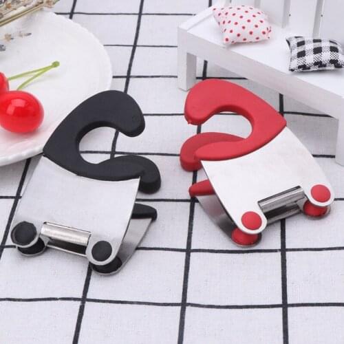Stainless Steel Household Pot Pan Clips Spoon Holder Spatula Rest Kitchen Tools
