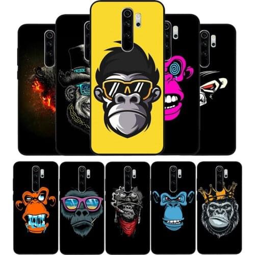 Orangutan Black TPU Silicone Soft Phone Case For Redmi 4A 4X 7A 5 Plus 6 Pro NOTE 9 7 8 5 Pro 4 6