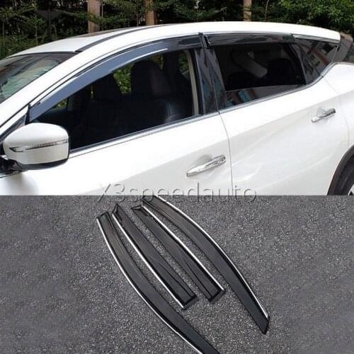 For Nissan Murano 2015-17 Window Visor Vent Sun Rain Deflector Guard 4pcs Car-styling