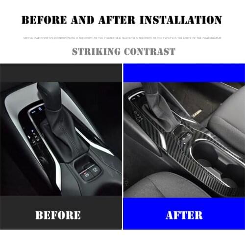 For Toyota Corolla E210 US SEDAN Levin 2019 ABS Stalls Gearshift Gear Shift Box Panel Molding Cover Kit Trim