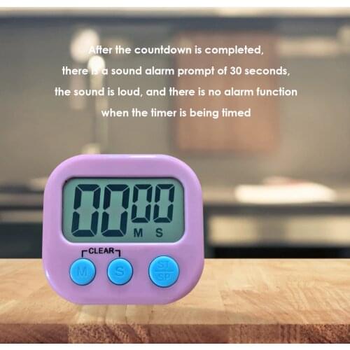 Electronic Stopwatch Cooking Screen Timer LCD Digital Display Magnetic Countdown Clock with Stand for Kitchen Accessories