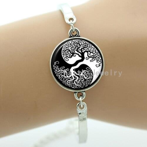 Yin yang life tree bracelet,symbol of Classy elegant easy,may you live a long and happy life,best gift to give best friend -966