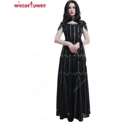 Yennefer Cosplay Costume Medieval Retro Elegant Dress Outfits Set