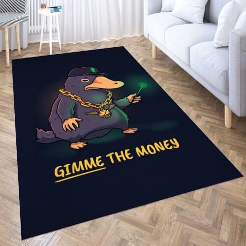 Niffler Fantastic Beasts Carpet for Living Room 3D Anime Cartoon Rug Gamer Teen Room Bedside Lounge Rug Kids Children Floor Mats