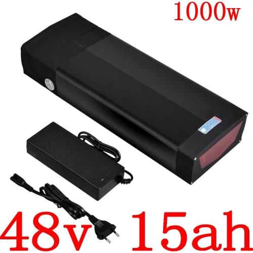 48V 15AH Lithium battery 48v 10ah 12ah 13ah 15ah 18ah 20ahelectric bicycle battery for 48V 500W 750W 1000W ebike motor free duty