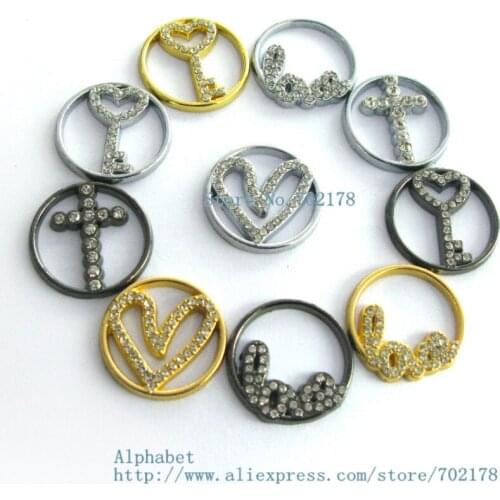 Wholesales 5pcs 22mm floating plates 4 colors fit 30mm Floating Locket as mother Dad friend sister brother grandma gift