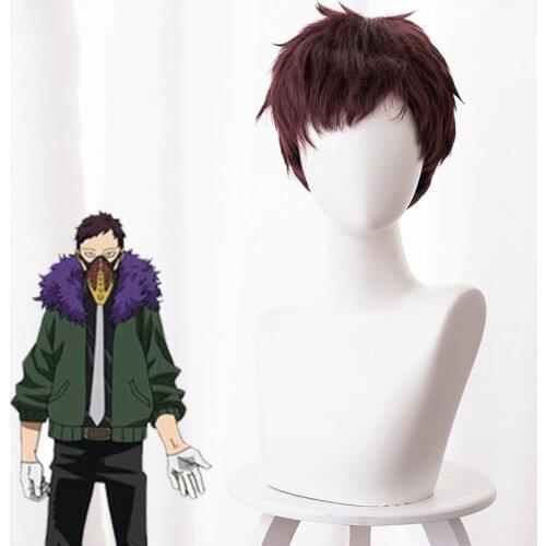 My Hero Academy Crow Young Master Chisaki Cosplay Wig Anime Fluffy Molding Short Hair Cos Man Wig Accessories Hair