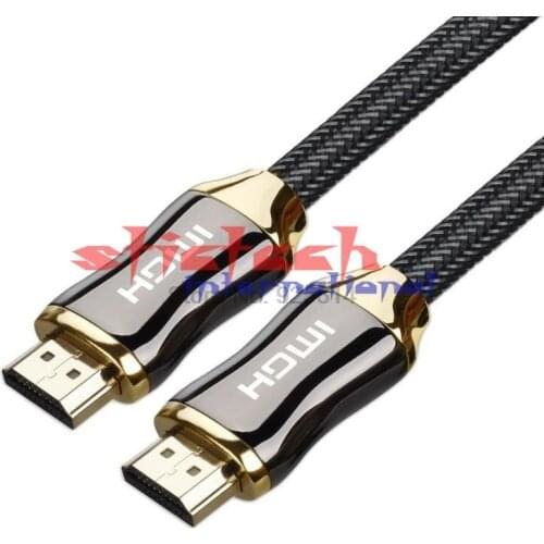 By dhl or ems 20pcs Premium Version High Speed HDMI Cabo HDMI 2.0 Male to Male Cable with Nylon 1080P 4K for PS4 Macbook Pro