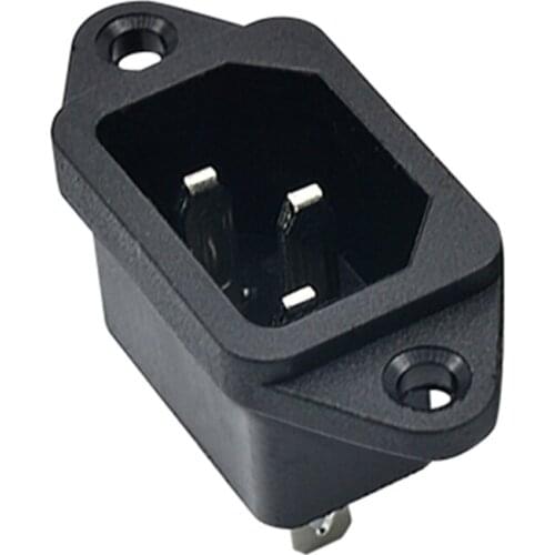 AC 250V 10A IEC320 C14 Male Power Cord Inlet Socket